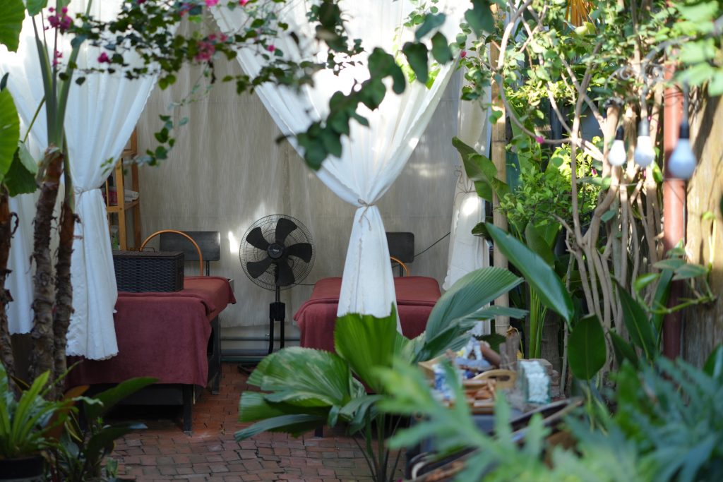 Relaxing spa lounge at Agarwood Spa Hoi An